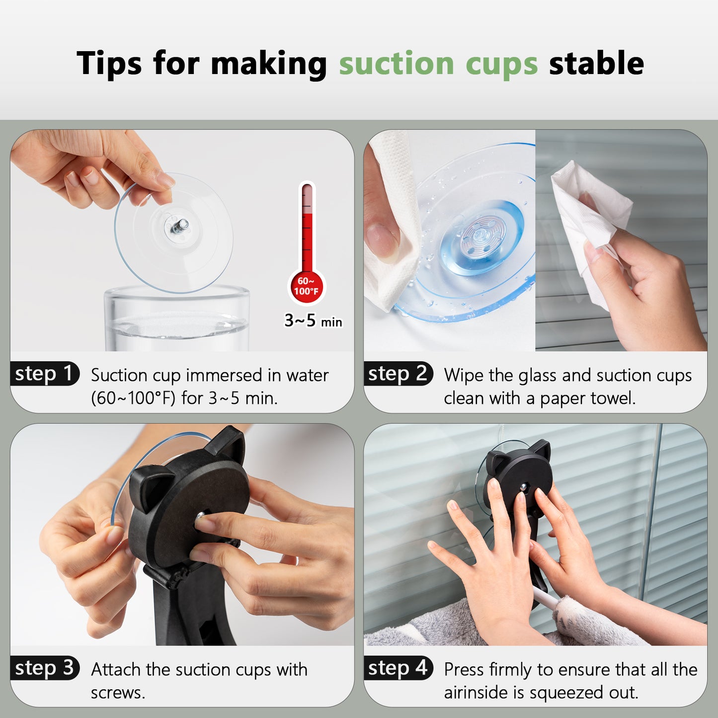 Cat Window Perch - Glow in The Dark, Foldable & Stable Cat Beds for Overlooking, Sunbathing and Climbing