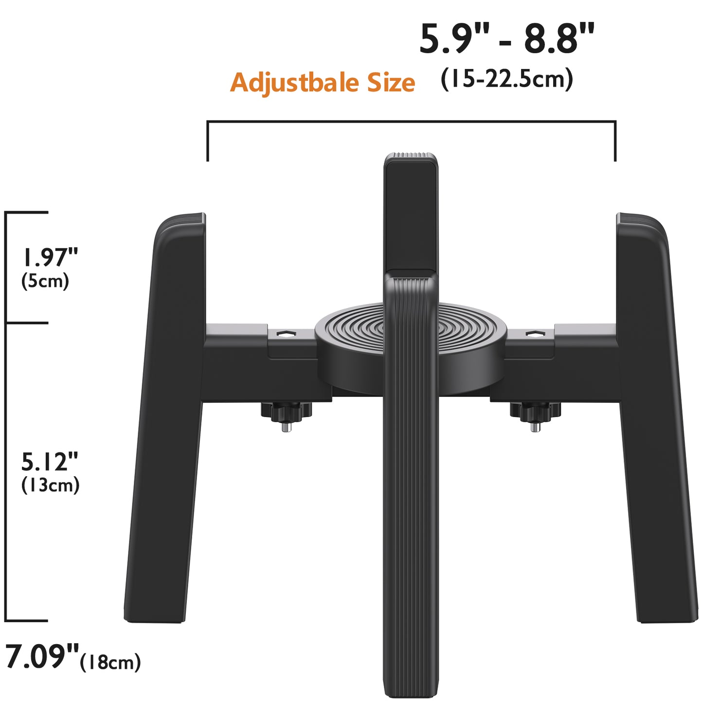 Width-Adjustable Pet Bowl Stand