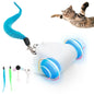 CZPET Cat Toys Kitten Jump Exercise Interactive Replaceable Elastic Automatic Toy Funny Cat Teaser Various Developmental Puzzle Toys Feather Mouse