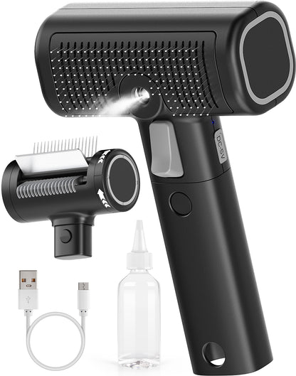 5-in-1 Cat Hair Brush & Gromming Rakes, Cat Steam Comb for Long or Short Haired Indoor Cats