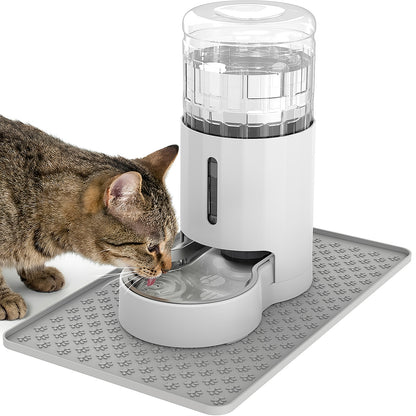 4L Cat Water Dispenser, Automatic Gravity Water Dispenser for Cats or Small Medium Size Dogs