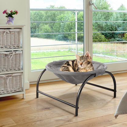 Grey Round Cat Bed