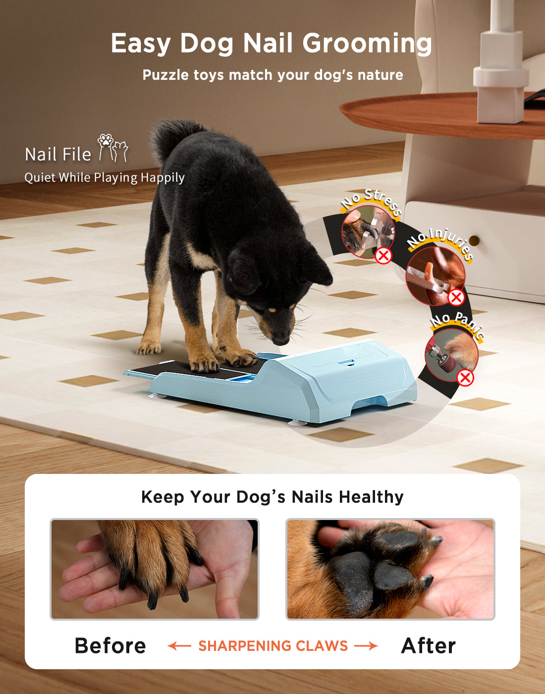 Dog Nail Scratch Board, Interactive Dog Enrichment Toys for IQ Training