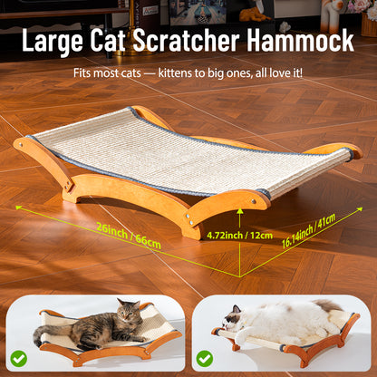Cat Scratcher Bed for Indoor Large Cats Lounger & Sleep