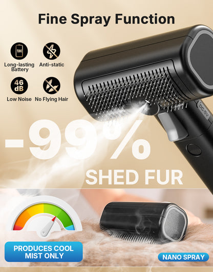 5-in-1 Cat Hair Brush & Gromming Rakes, Cat Steam Comb for Long or Short Haired Indoor Cats