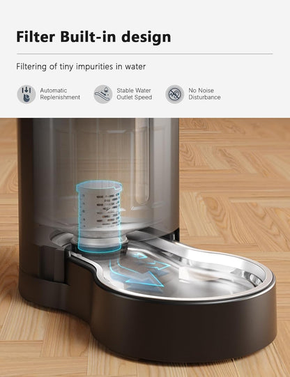 Pet Water Filter, 4-Stage Reverse Osmosis Filter System (4 Pack) for Automatic Pet Waterer, Water Dispenser