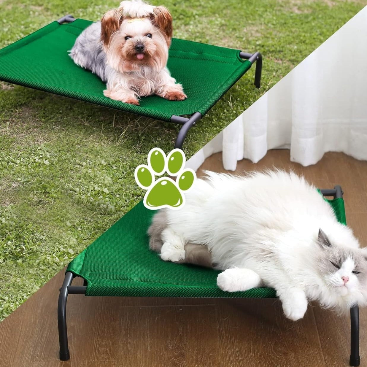 Green Pet Bed Medium Size