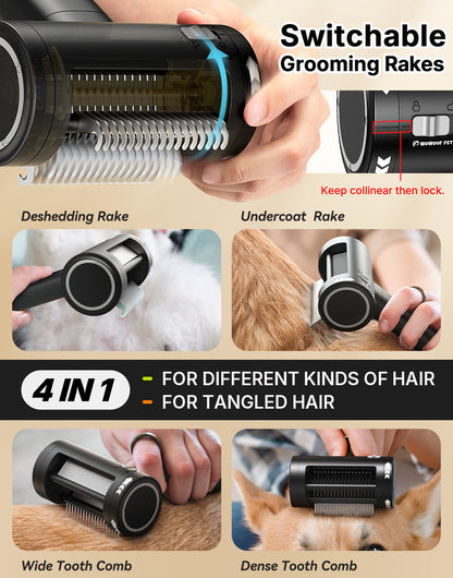 5-in-1 Cat Hair Brush & Gromming Rakes, Cat Steam Comb for Long or Short Haired Indoor Cats