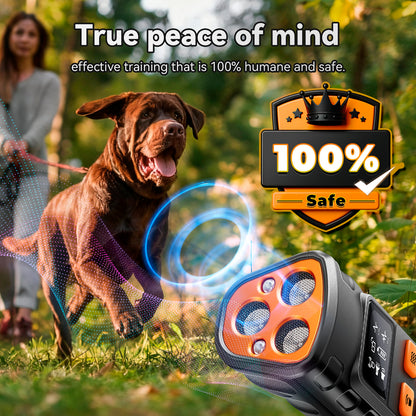 Dog Bark Deterrent Devices, Upgraded Smart Display, 3X Ultrasonic Pet Gentle Anti Barking Device for Dogs
