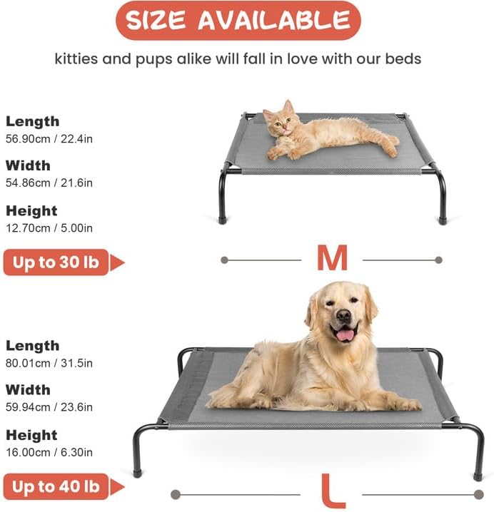 Grey Pet Bed Medium Size