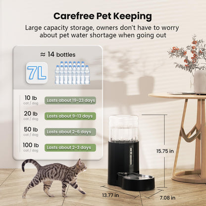 7L Water Dispenser Capacity Display
