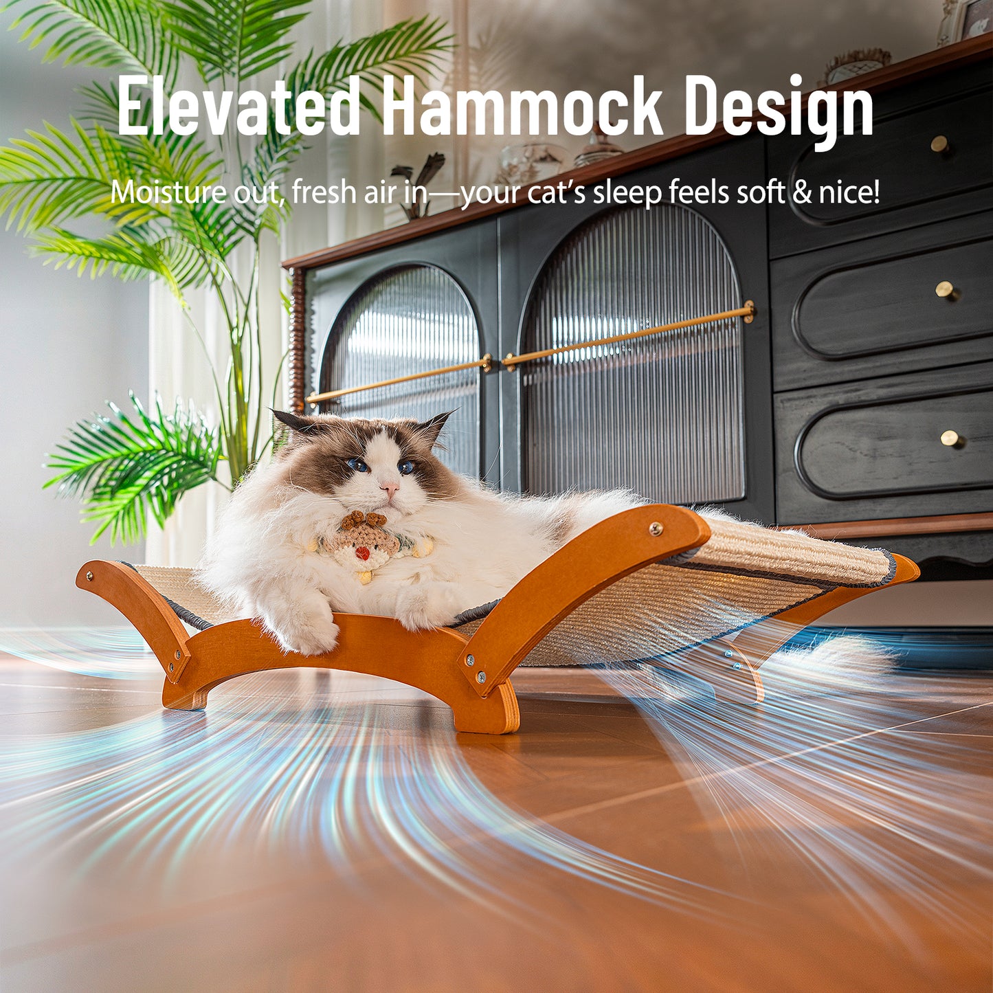 Cat Scratcher Bed for Indoor Large Cats Lounger & Sleep