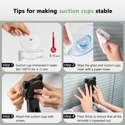 Cat Window Perch - Glow in The Dark, Foldable & Stable Cat Beds for Overlooking, Sunbathing and Climbing