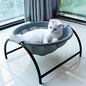 Grey Round Cat Bed