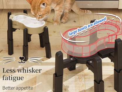 Adjustable Height and Width pet bowl and water dispenser bracket[Stand Only]