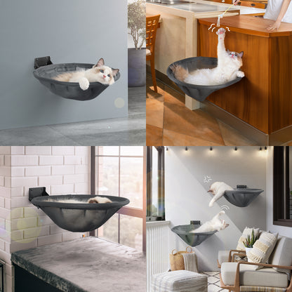 Cat Hammock Wall Mounted for Sleeping, Playing, Climbing - Maximum Hold Up to 30lb