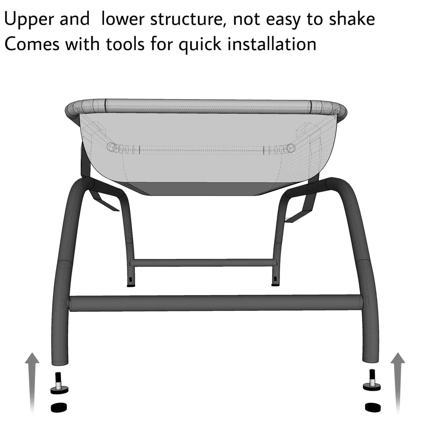 Pet Square Hammock Bed Whole Wash Stable Detachable Easy Assembly Indoor Outdoor