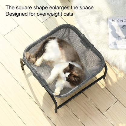 Pet Square Hammock Bed Whole Wash Stable Detachable Easy Assembly Indoor Outdoor