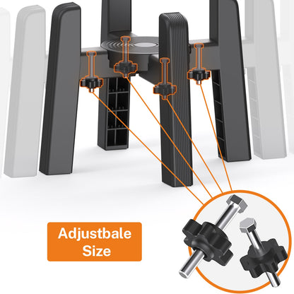Width-Adjustable Pet Bowl Stand Adjustable Size