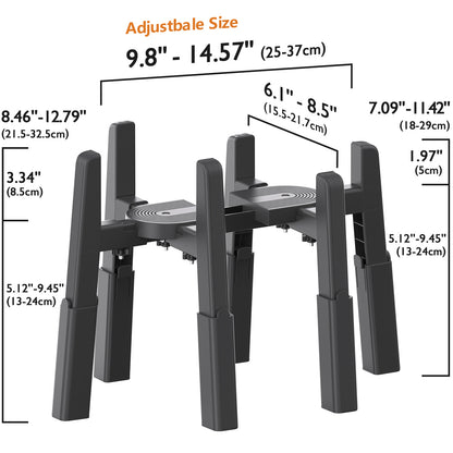 Pet Water Dispenser Stand, Width and Height Adjustable Elevated Stand for Pet Feerders, Suitable for Large Dogs