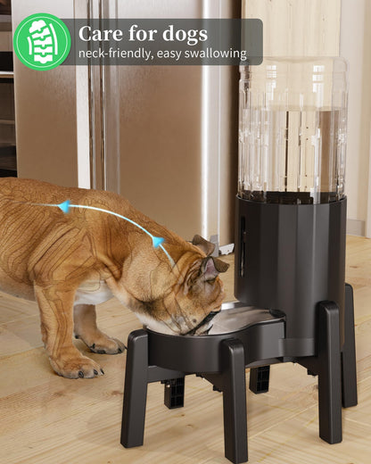 Adjustable width pet bowl and water dispenser bracket[Stand Only]