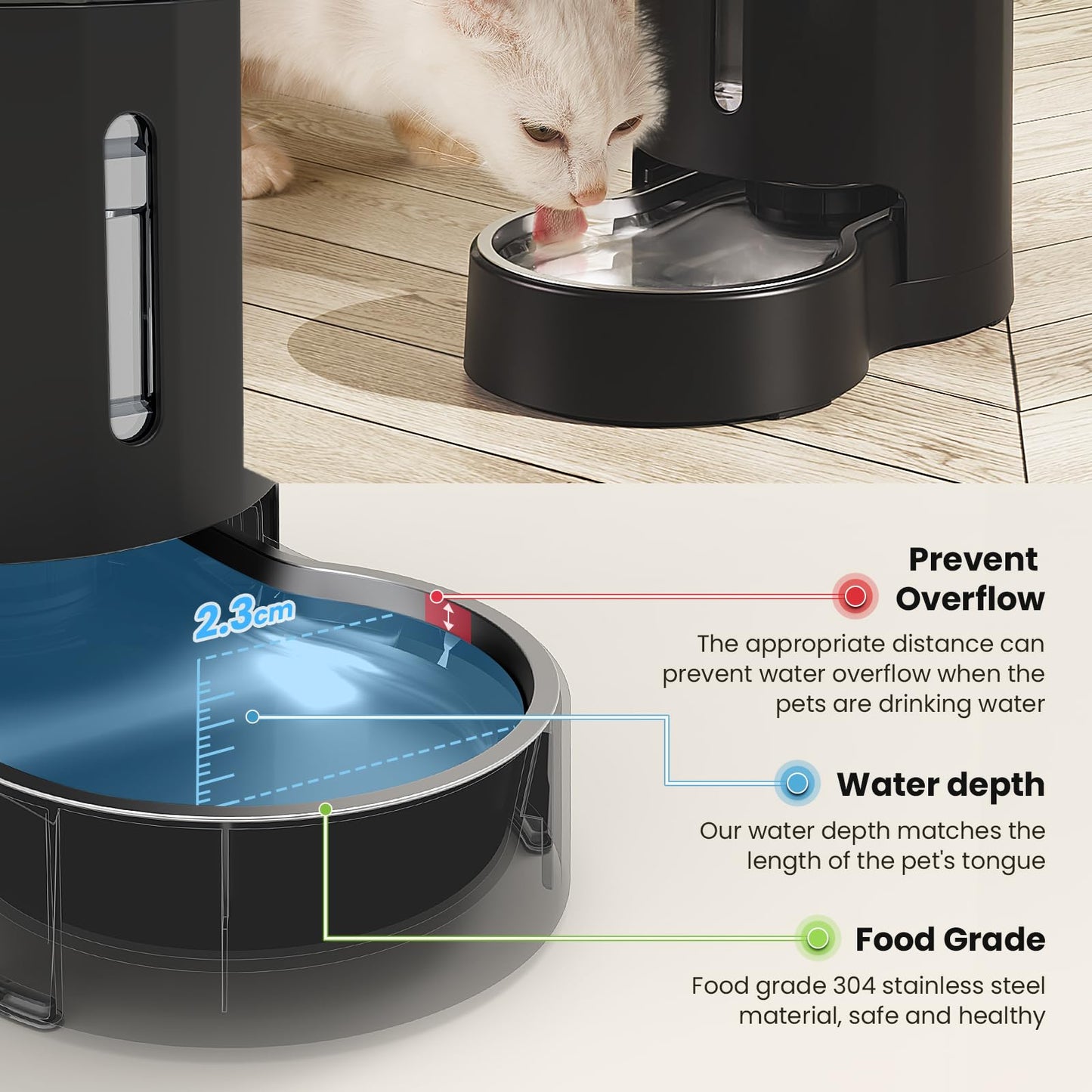 4L/1GAL Automatic Pet Water Dispenser