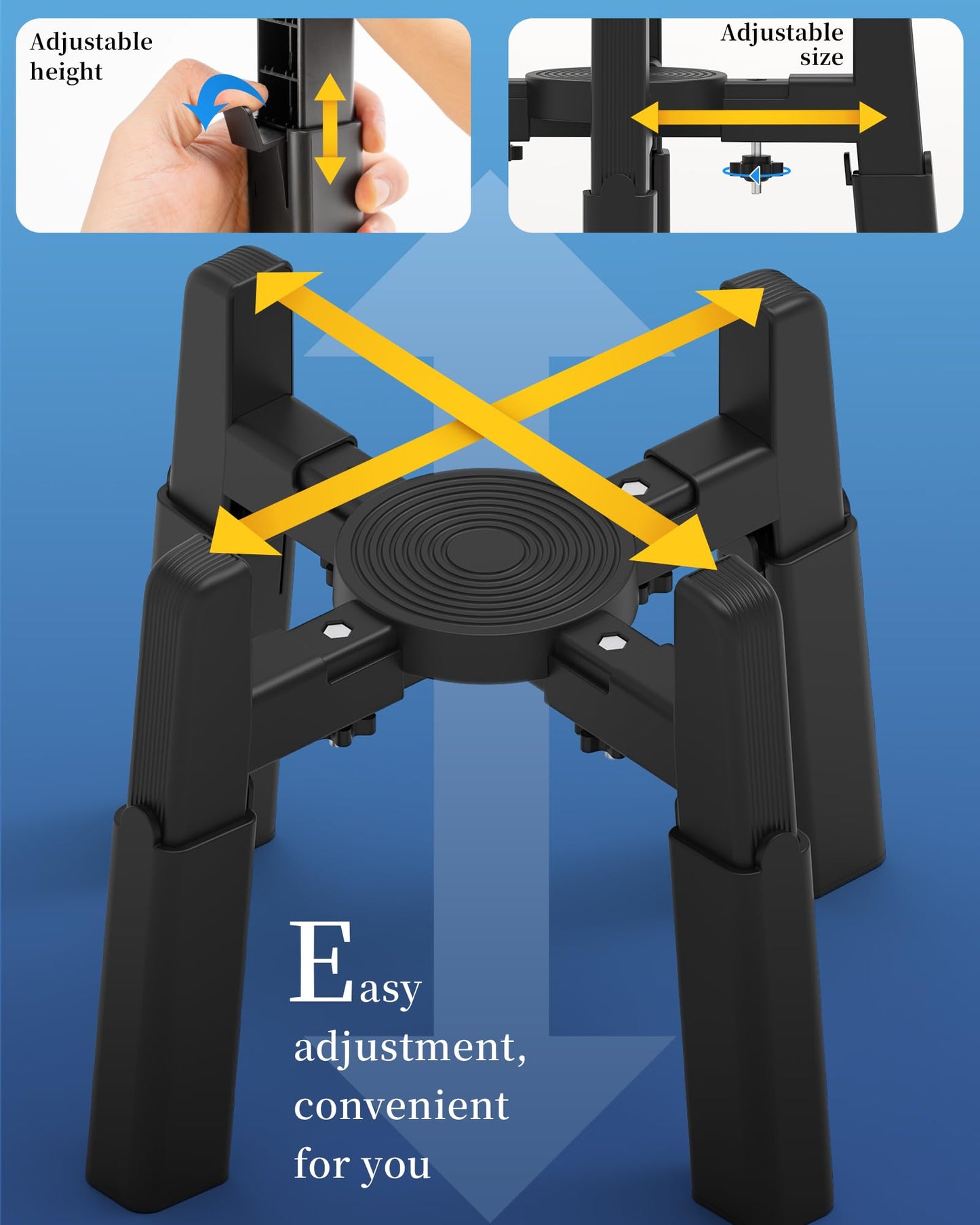 Pet Bowl Stand with Adjustable Height and Width [Stand Only]